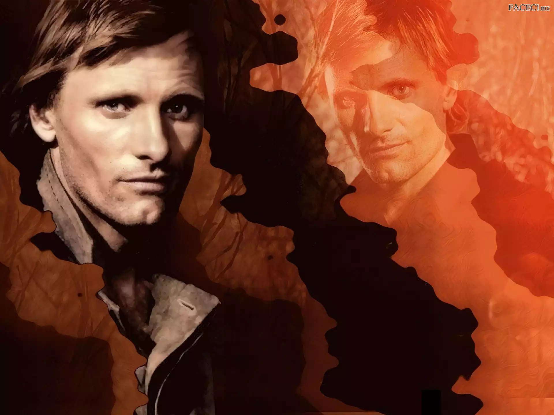 Viggo Mortensen, twarz